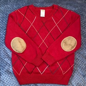 Gymboree boy’s sweater S(5-6) holiday, red